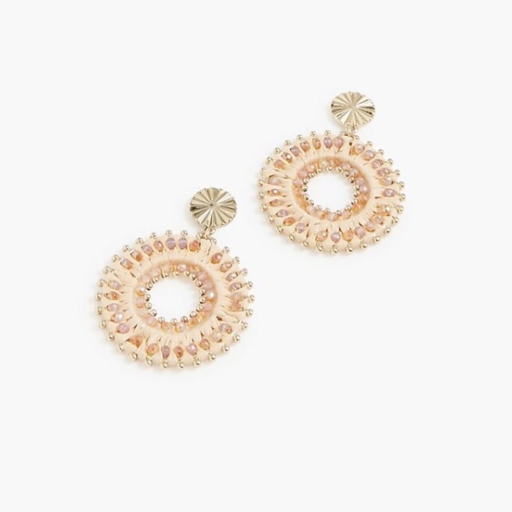 J crew Beaded circle earrings